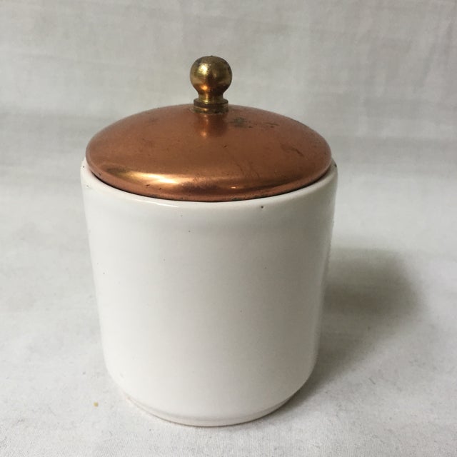 Copper Lidded Kitchen Canister Chairish