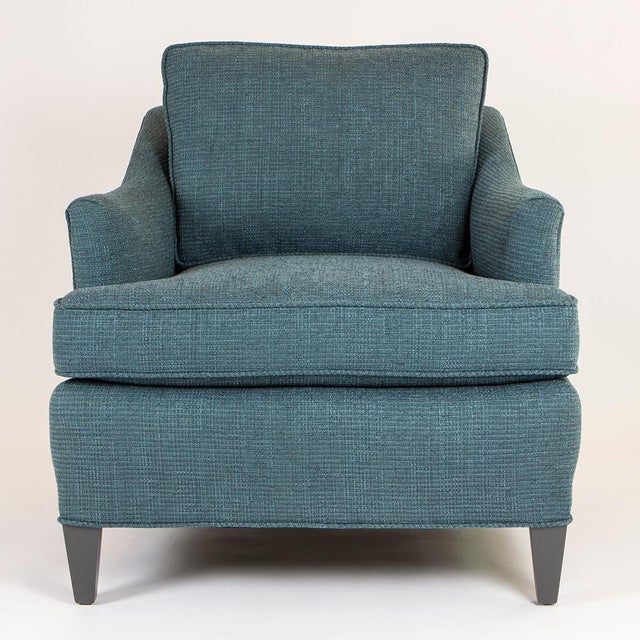 Teal Woven Armchairs Pair Chairish