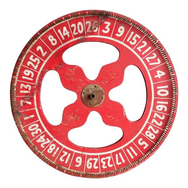 Antique Carnival Ticker Wheel Chairish