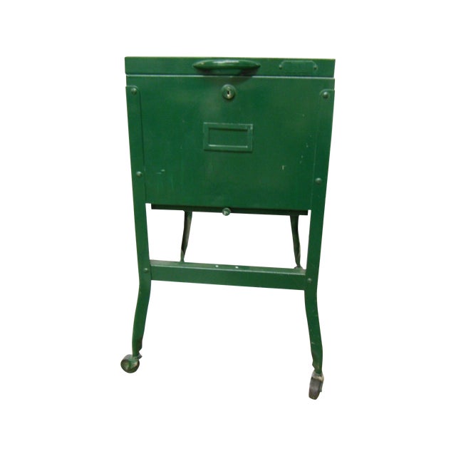 Vintage Industrial Rolling File Chairish