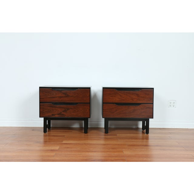 Stanley Mid Century Nightstands Pair Chairish