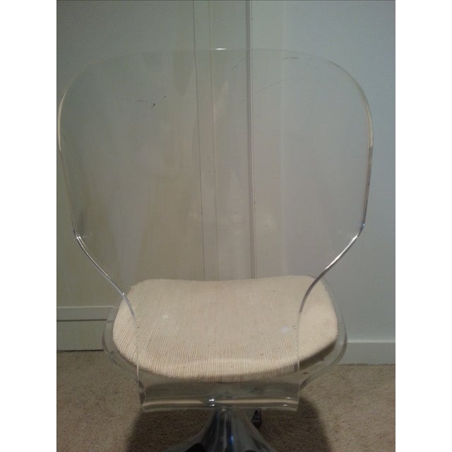 MidCentury Lucite Desk Chair Chairish