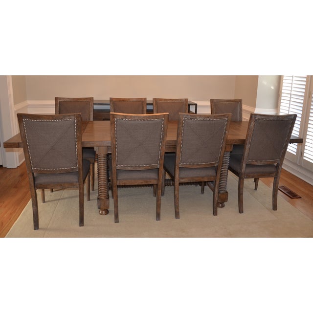 Compass Trestle Dining Table by Bassett Chairish