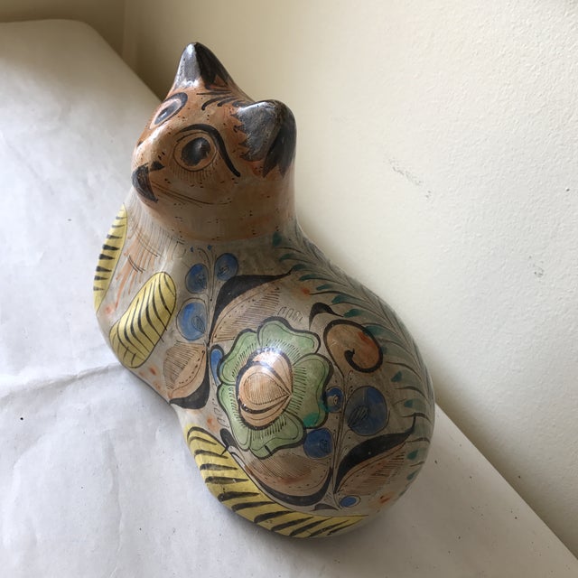 MidCentury Handmade Pottery Cat Chairish