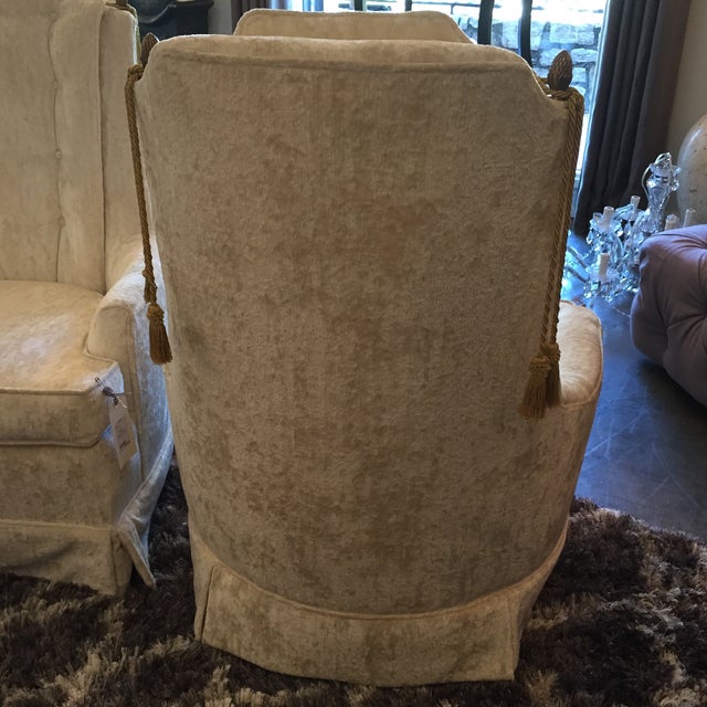 Vintage Crushed Velvet Chairs A Pair Chairish