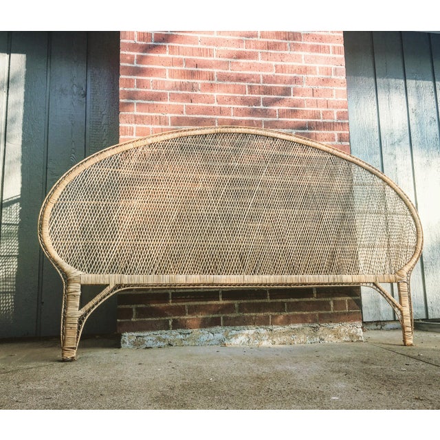 Boho Chic Wicker King Headboard Chairish