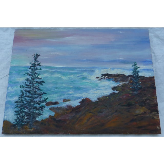 Mid Century Ocean View Painting, H.L. Musgrave Chairish