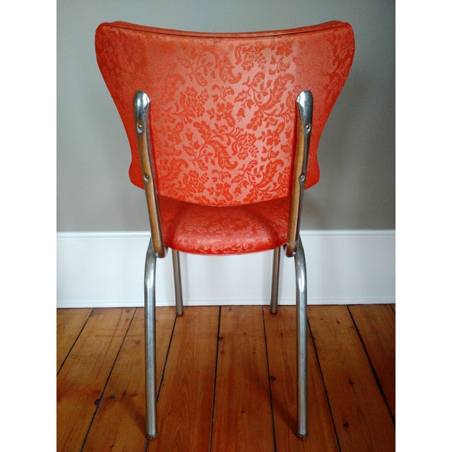 Retro 1950s Vinyl & Chrome Dining Chairs - Set of 4 | Chairish