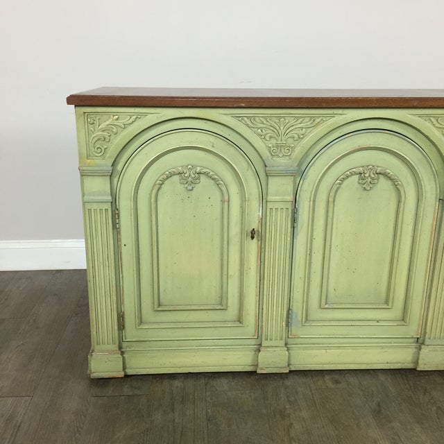 Henredon LightGreen Sideboard Credenza Chairish