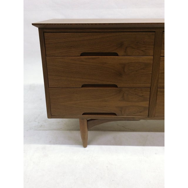Mid-Century Modern Vega Walnut Dresser by Morris | Chairish