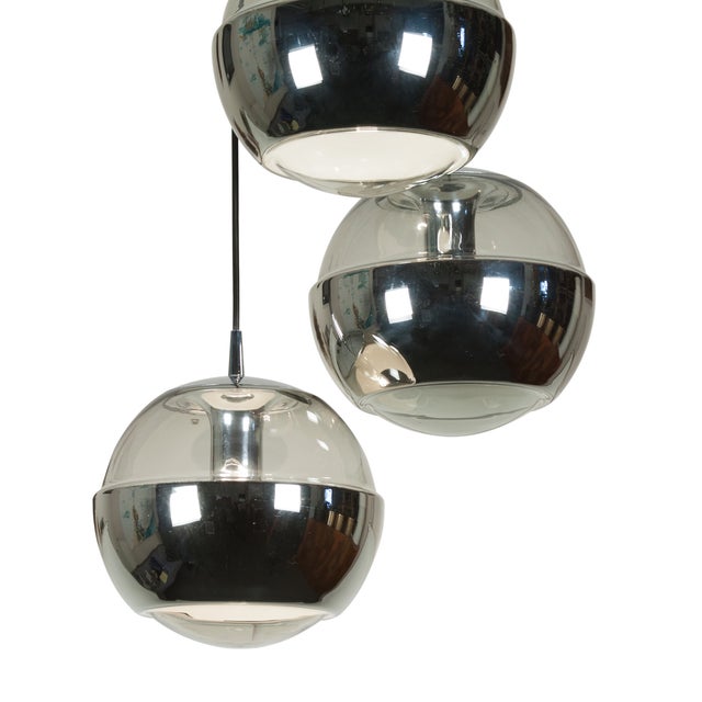Triple Sphere Hanging Light by Peill and Putzler Chairish