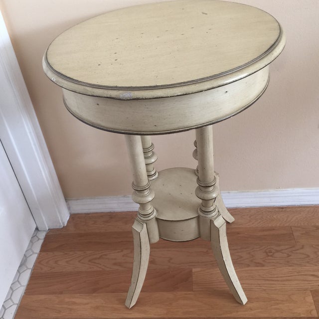 French Provincial Chic Round Accent Table Chairish