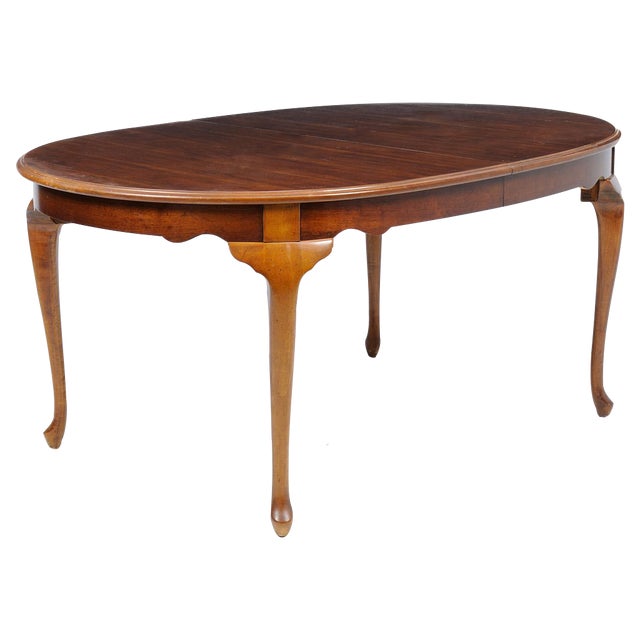 Vintage Queen Anne Style Dining Table Chairish