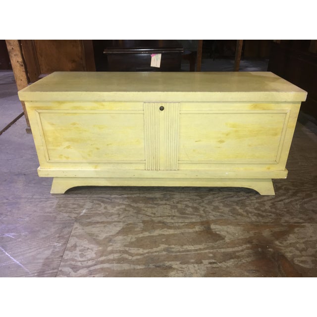 Lane MidCentury Blond Wood Cedar Chest Chairish