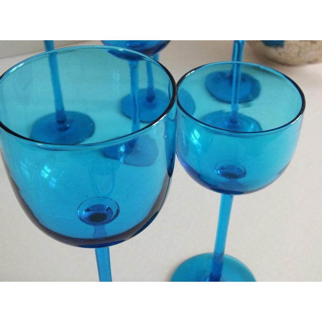 Vintage Hand Blown Long Stemmed Wine Glasses S/12 Chairish