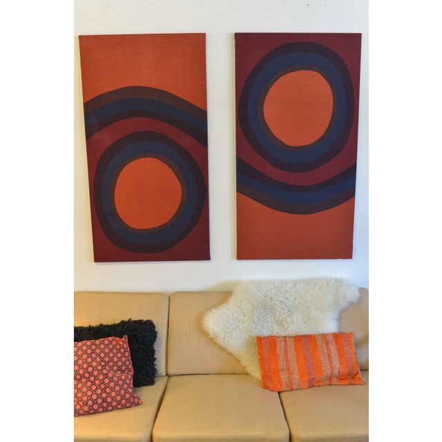 Vintage Silkscreen Wall Panels by Cynthia Allen Chairish