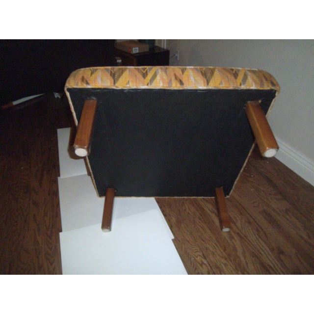 Mid-Century Custom Cocktail Table & Ottoman | Chairish