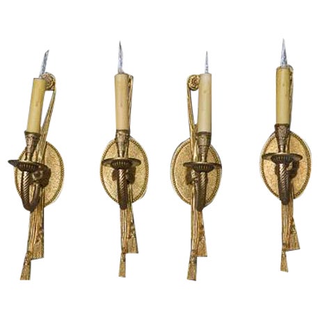 Rope & Tassel Wall Sconces - Set of 4 Chairish