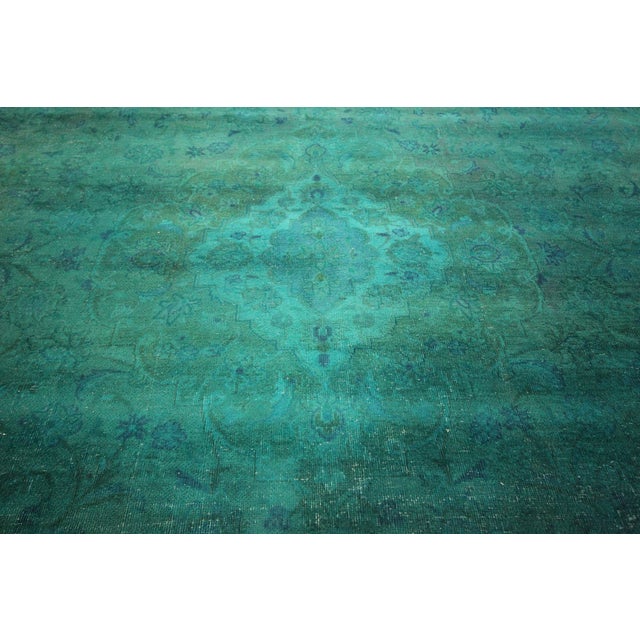Peacock BlueGreen Oriental Wool Rug 9' x 12' Chairish