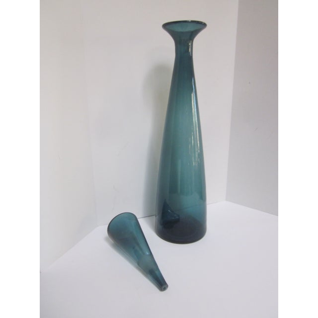 Blenko Art Glass Decanter Bottle Chairish