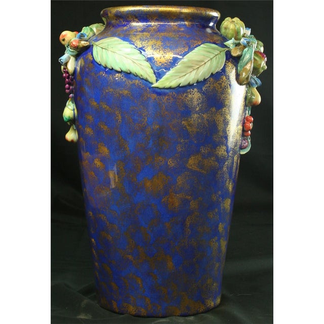 Large Italian Majolica Umbrella Stand Vase Chairish