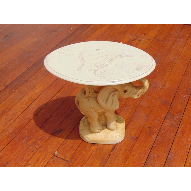 Ceramic Elephant Side Table Chairish