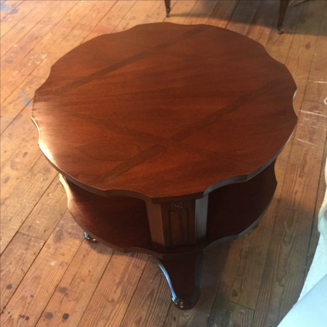 Antique Round Bookcase Side Table Chairish