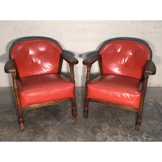 Jamestown Lounge Co Feudel Oak Chair Pair Chairish