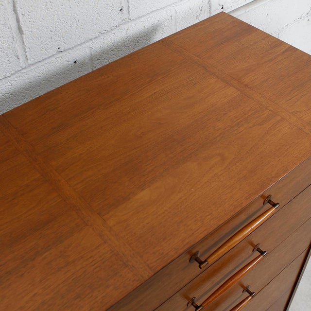 Walnut MCM Heritage Henredon Tall Dresser Chairish