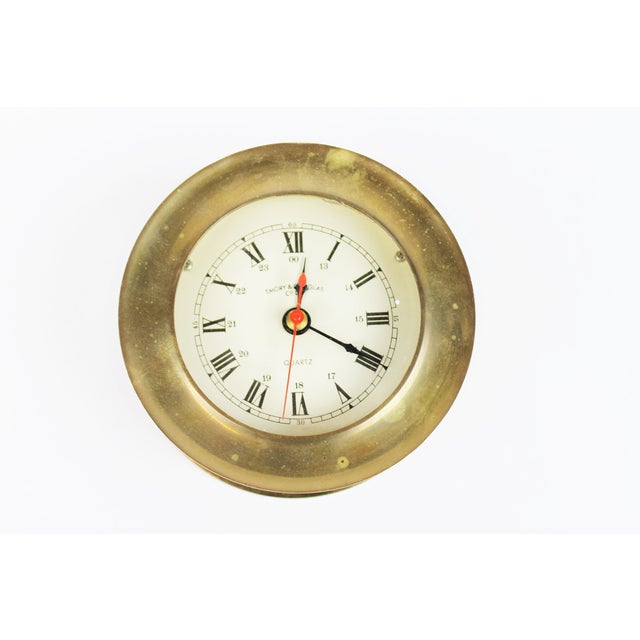 Nautical Brass Wall Clock Chairish