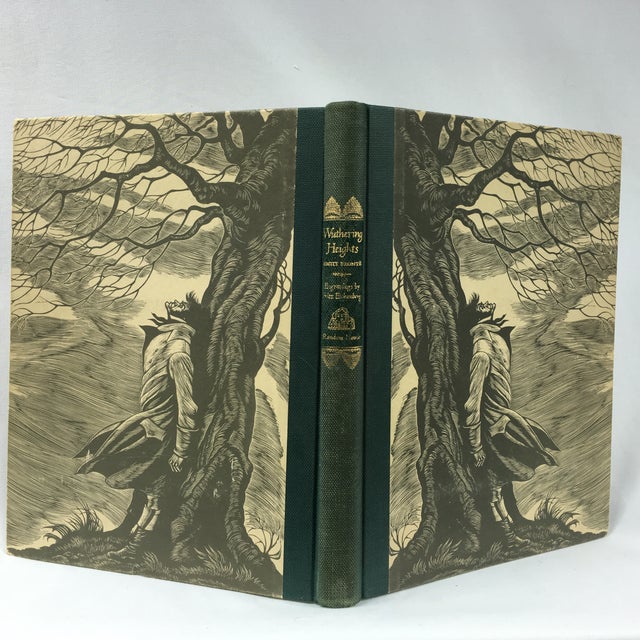Vintage Book With Art, Bronte's Wuthering Heights Chairish