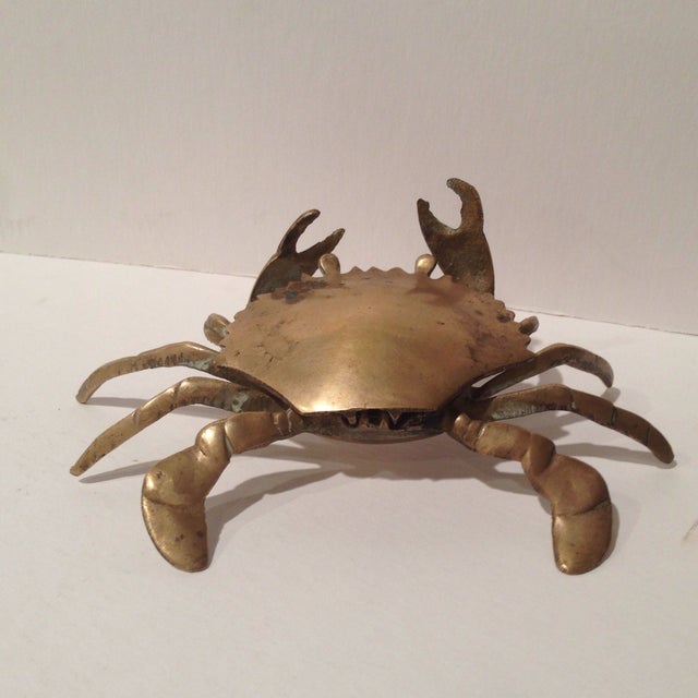 Vintage Brass Crab Ashtray Chairish
