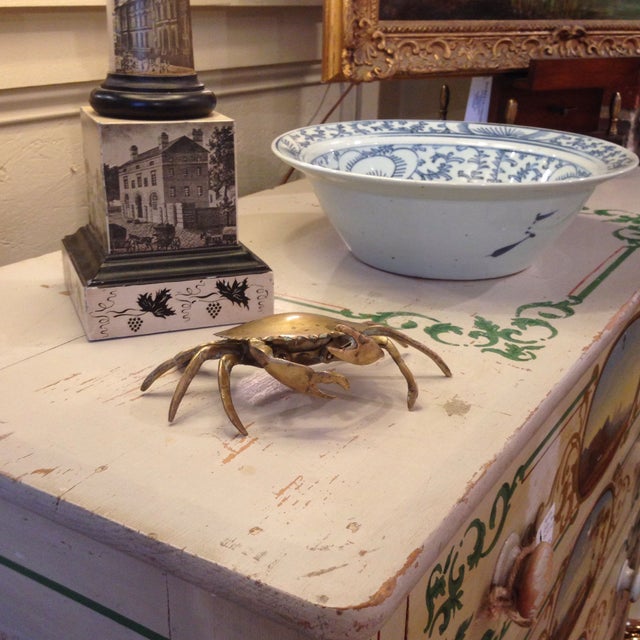 Vintage Brass Crab Ashtray Chairish