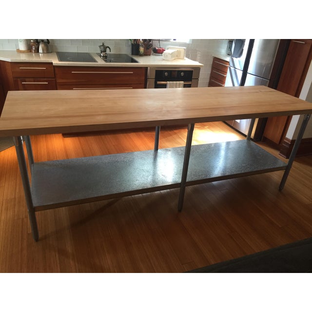 John Boos Maple Butcher Block and Galvanized Steel Work ...