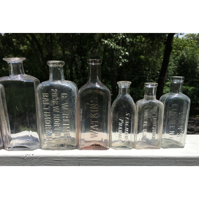 Download Antique Apothecary Medicine Clear Glass Bottles - Set of ...