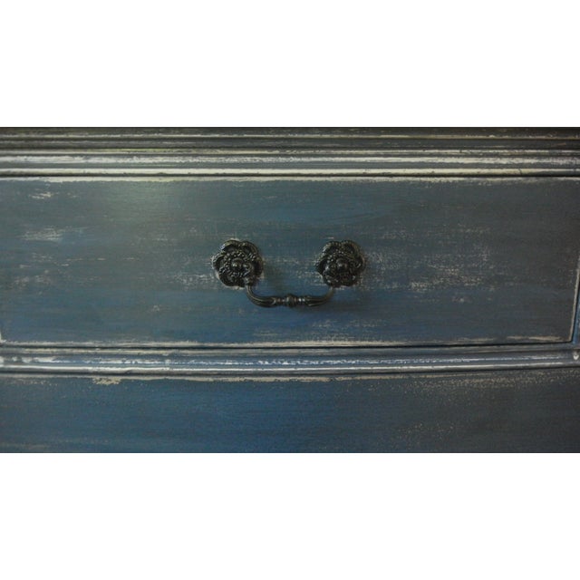 Vintage Navy Distressed Dresser Chairish