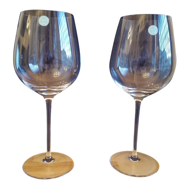 Tiffany & Co. Crystal Red Wine Glasses A Pair Chairish