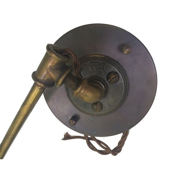 Vintage Brass Wall Sconce with Adjustable Arm Chairish