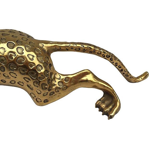 Mid Century Brass Jaguar Statue Chairish
