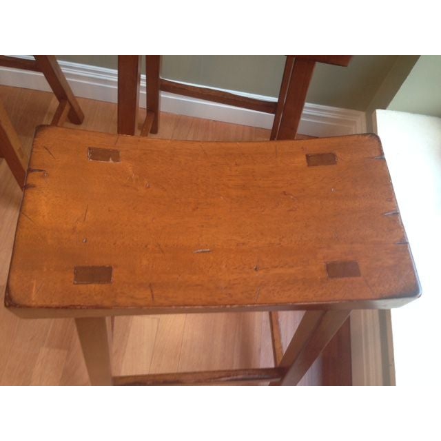 Tibetan Wooden Stools Set of 3 Chairish