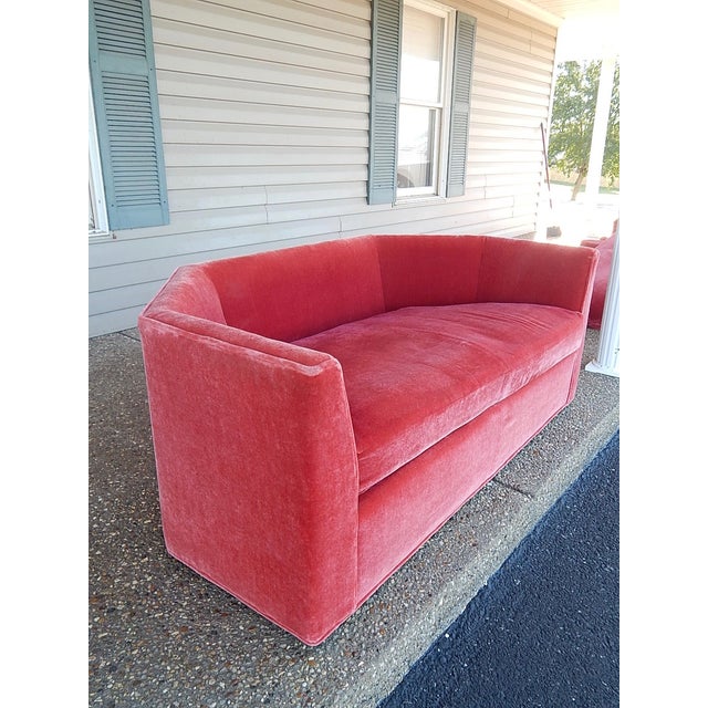 MidCentury Red Baker Furniture Sofa & Loveseat Chairish