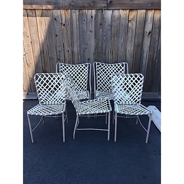 Vintage Brown Jordan Patio Chairs Set of 5 Chairish