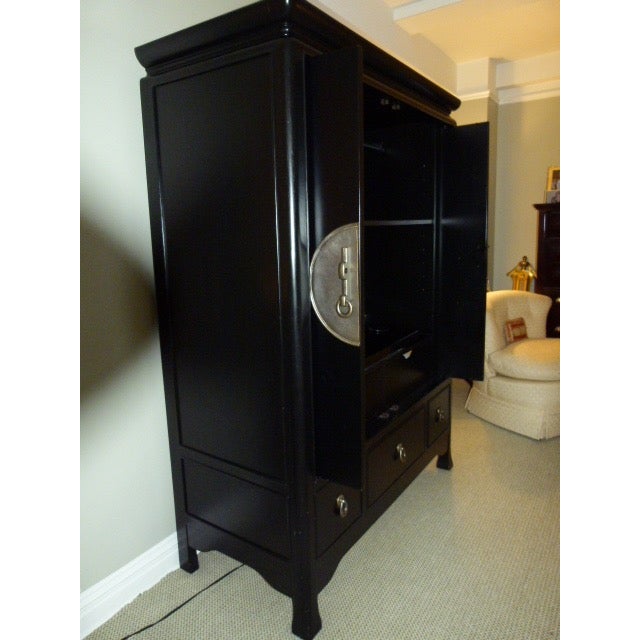 Large Armoire With Pocket Doors Chairish