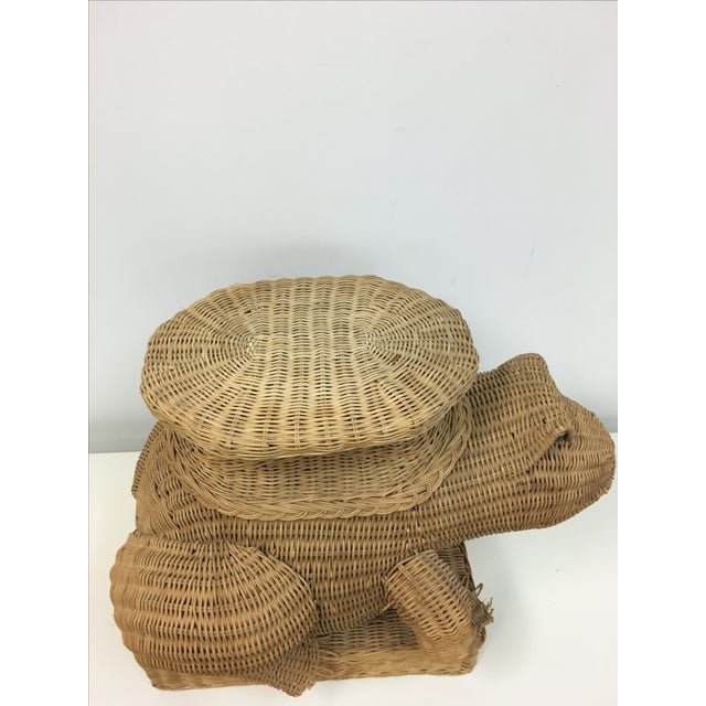 Vintage Rattan Frog Garden Stool Chairish