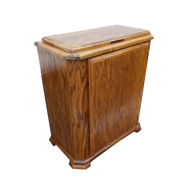 Vintage Victorian Wood Laundry Hamper Chairish