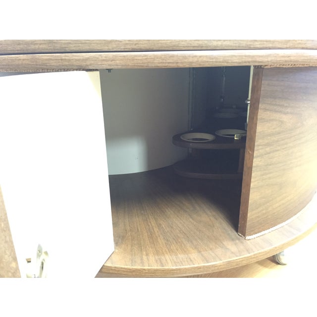 MidCentury Kidney Shaped Bar Cart Coffee Table Chairish