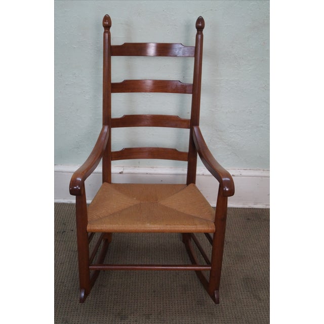 Solid Walnut Shaker Style Rocking Chair Chairish