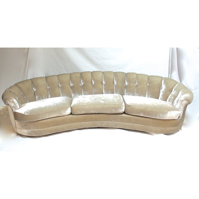 9 Ft Vintage Mid Century Hollywood Regency Sofa Chairish