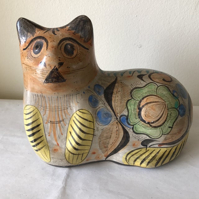 MidCentury Handmade Pottery Cat Chairish