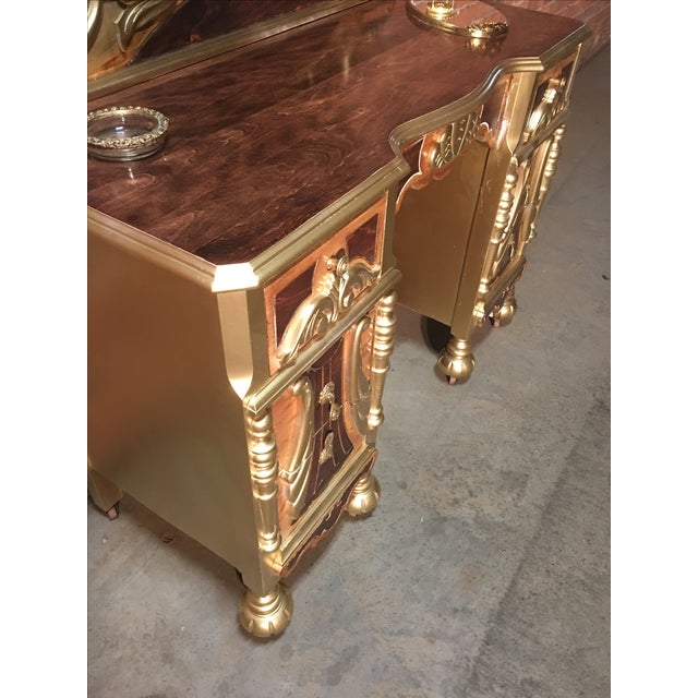 art deco vanity table  seat chairish